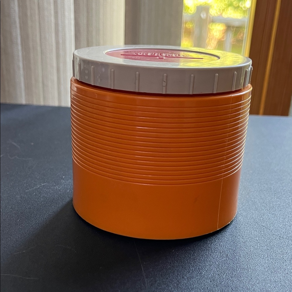 Thermos King-Seeley Orange and White Insulated Container Model#1155
